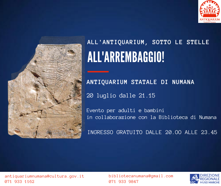 ALL'ARREMBAGGIO! A NUMANA STORIE DEDICATE AI PIRATI TRA BIBLIOTECA E ANTIQUARIUM